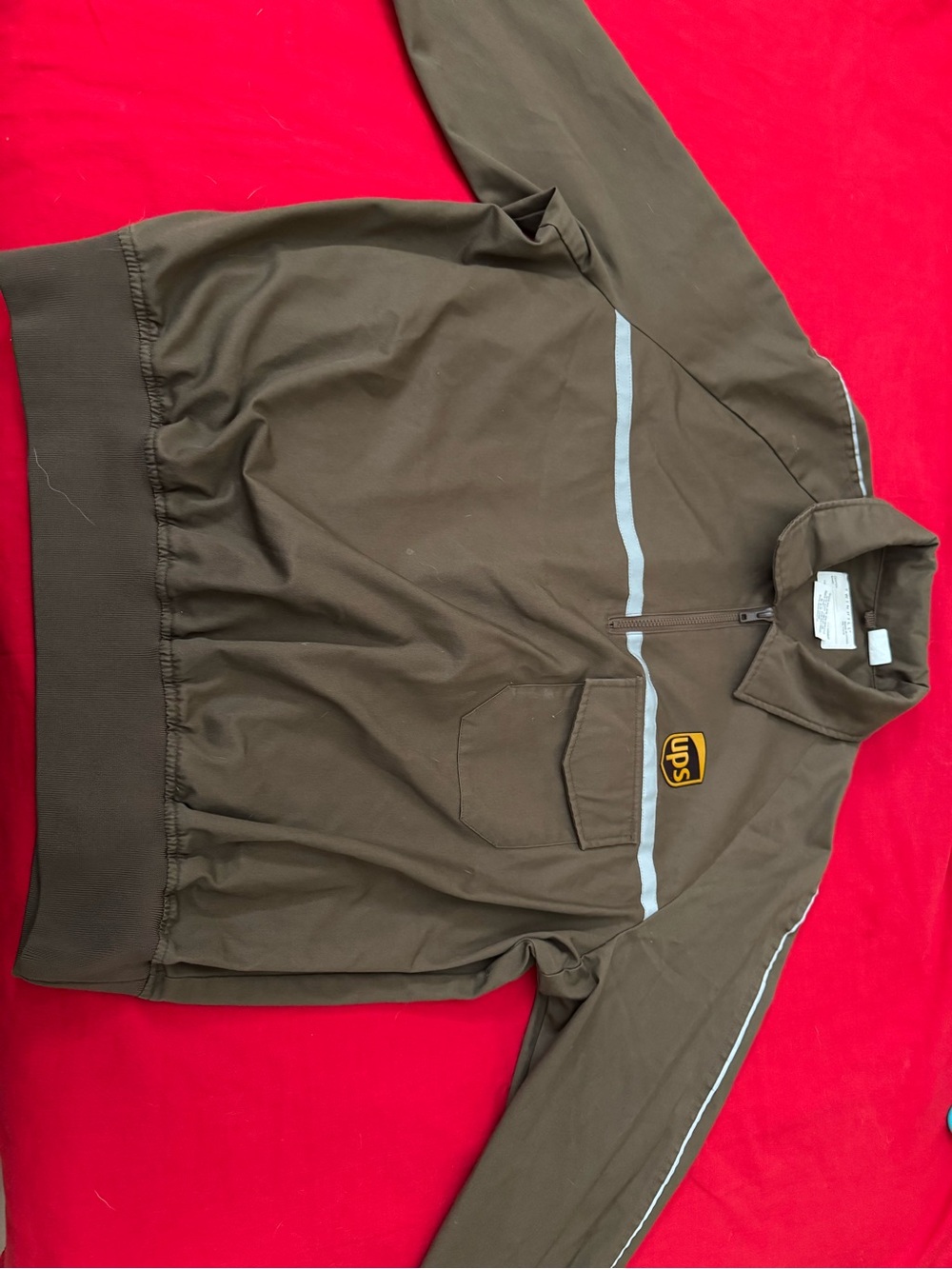 UPS Brown Workwear Quarter-Zip Jacket